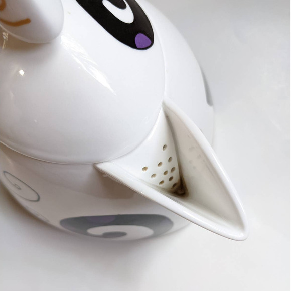 Vintage 90's Y2K Cat Teapot, Bone China with Art Deco Black & White Cat Design - Picture 8 of 10